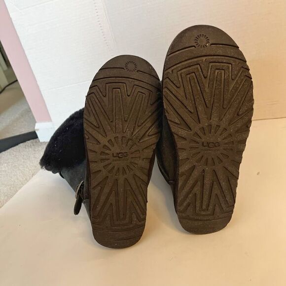 UGG 1003189 Ciera Tall Convertible Bucket Suede Sheepskin Leather Riding Boots - Picture 10 of 12